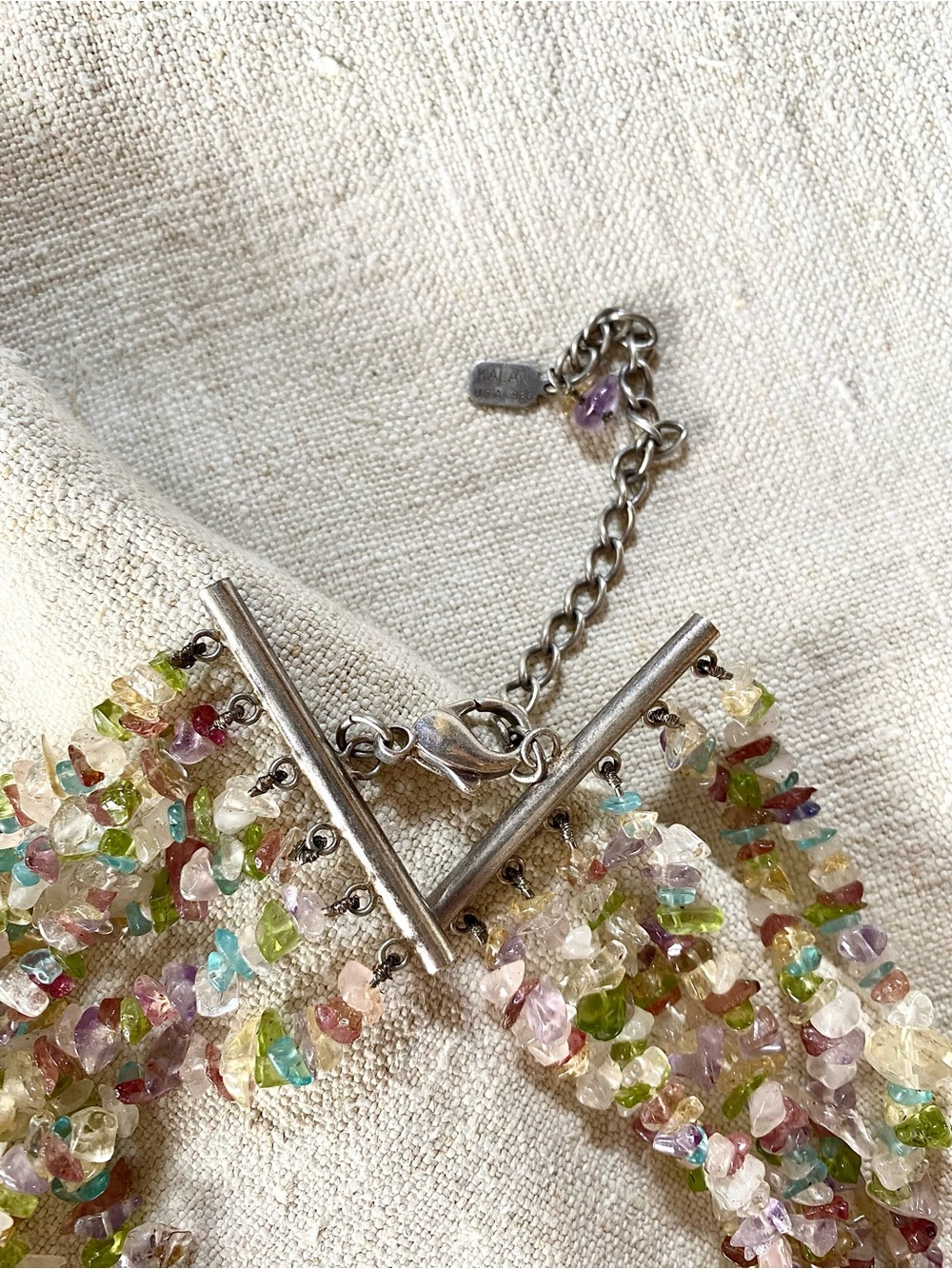 Suzanne Kalan 925 Gemstone Crystal Bracelet - Picture 2 of 5